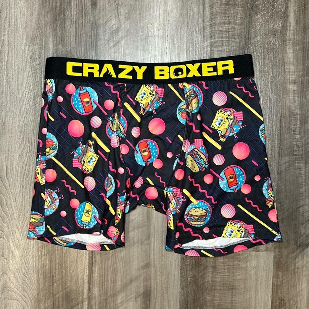 SpongeBob SquarePants Krabby Patty Crazy Boxer Boxer Brief - XL